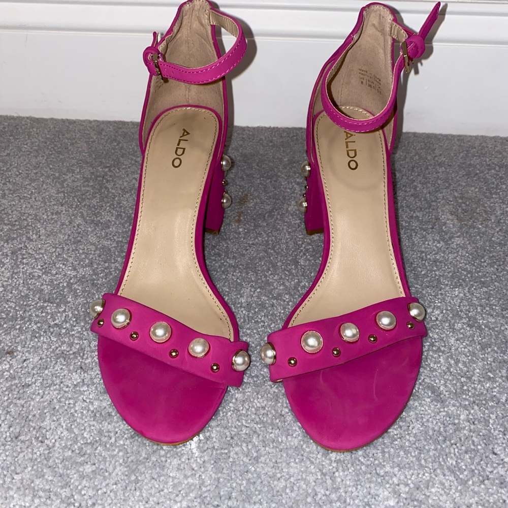 Aldo Pink Pearl Heels